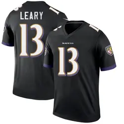 Nike Devin Leary Baltimore Ravens Men's Legend Black Jersey