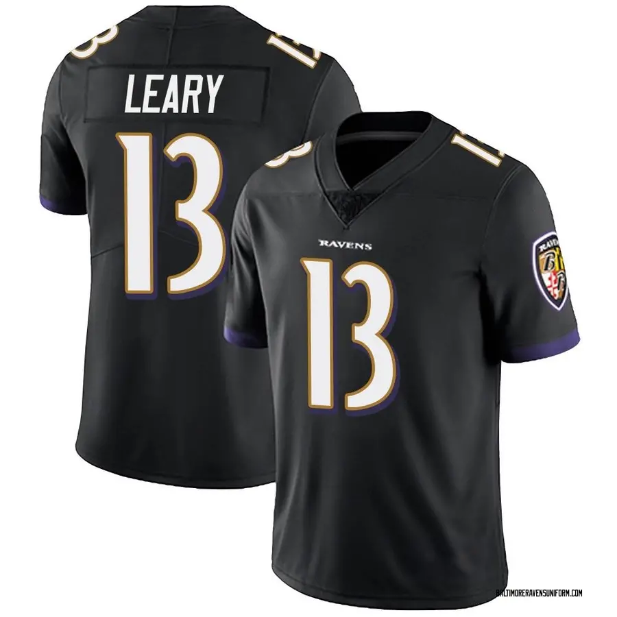 Nike Devin Leary Baltimore Ravens Men's Limited Black Alternate Vapor Untouchable Jersey