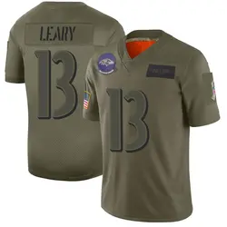 Nike Devin Leary Baltimore Ravens Men's Limited Camo 2019 Salute to Service Jersey