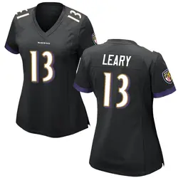 Nike Devin Leary Baltimore Ravens Women's Game Black Jersey