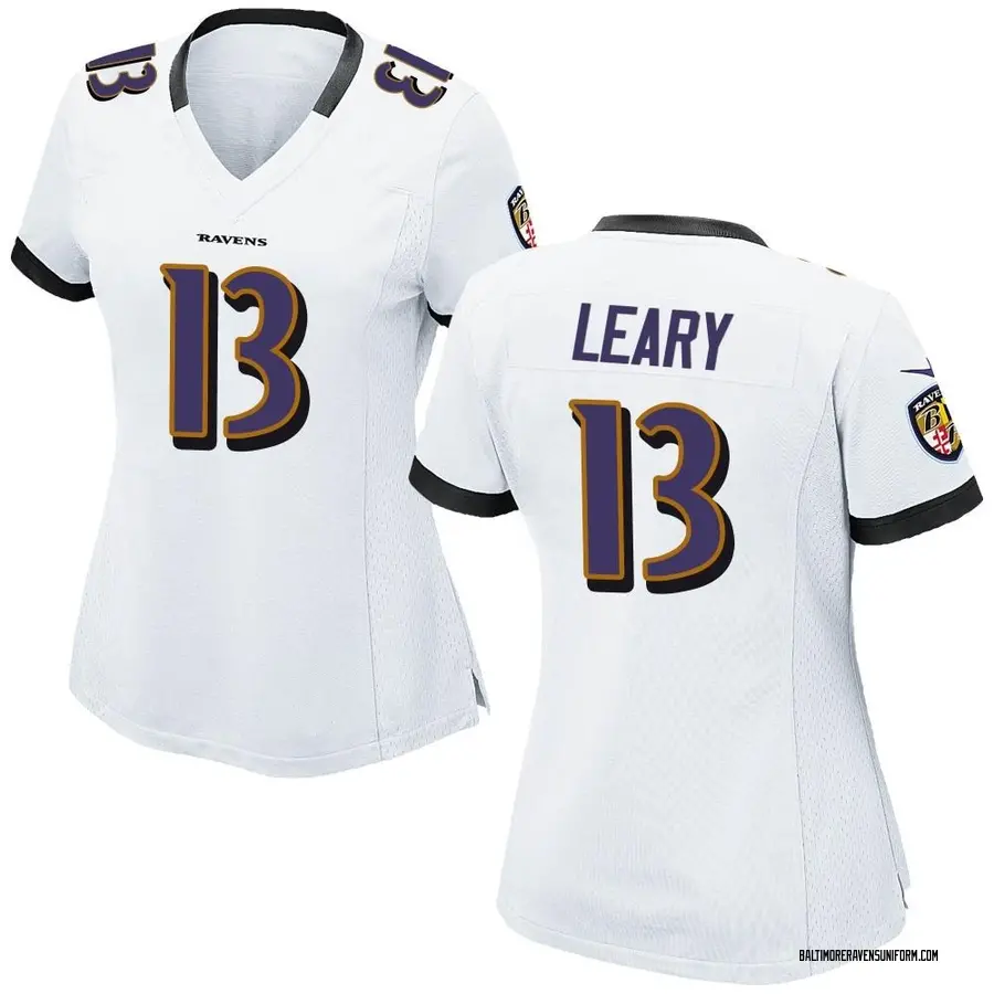 Nike Devin Leary Baltimore Ravens Women's Game White Jersey