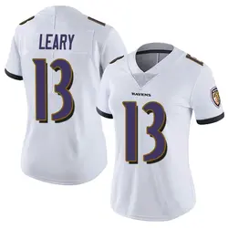 Nike Devin Leary Baltimore Ravens Women's Limited White Vapor Untouchable Jersey