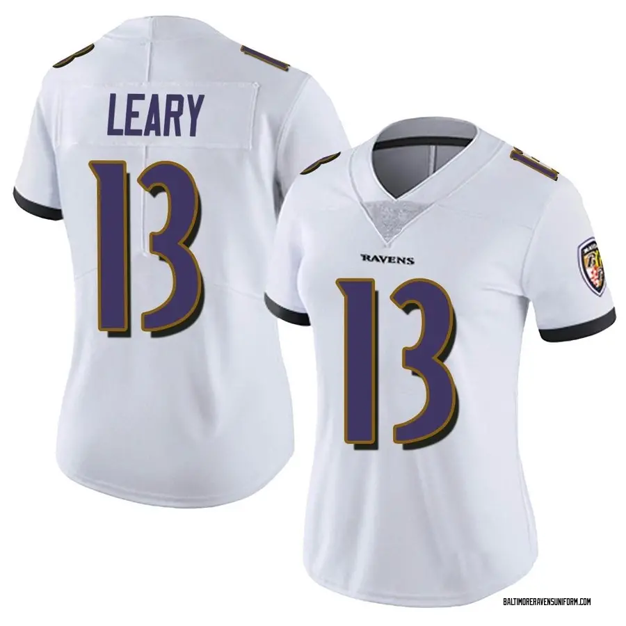 Nike Devin Leary Baltimore Ravens Women's Limited White Vapor Untouchable Jersey
