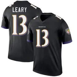 Nike Devin Leary Baltimore Ravens Youth Legend Black Jersey