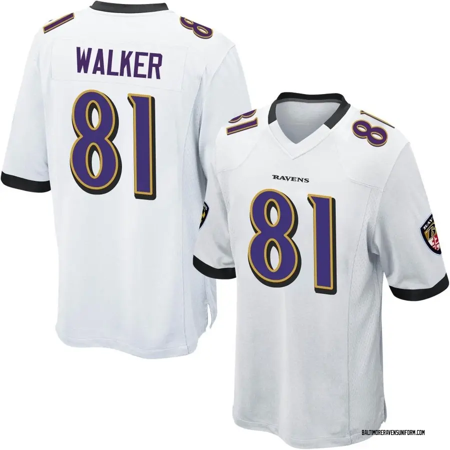 Nike Devontez Walker Baltimore Ravens Men's Game White Jersey