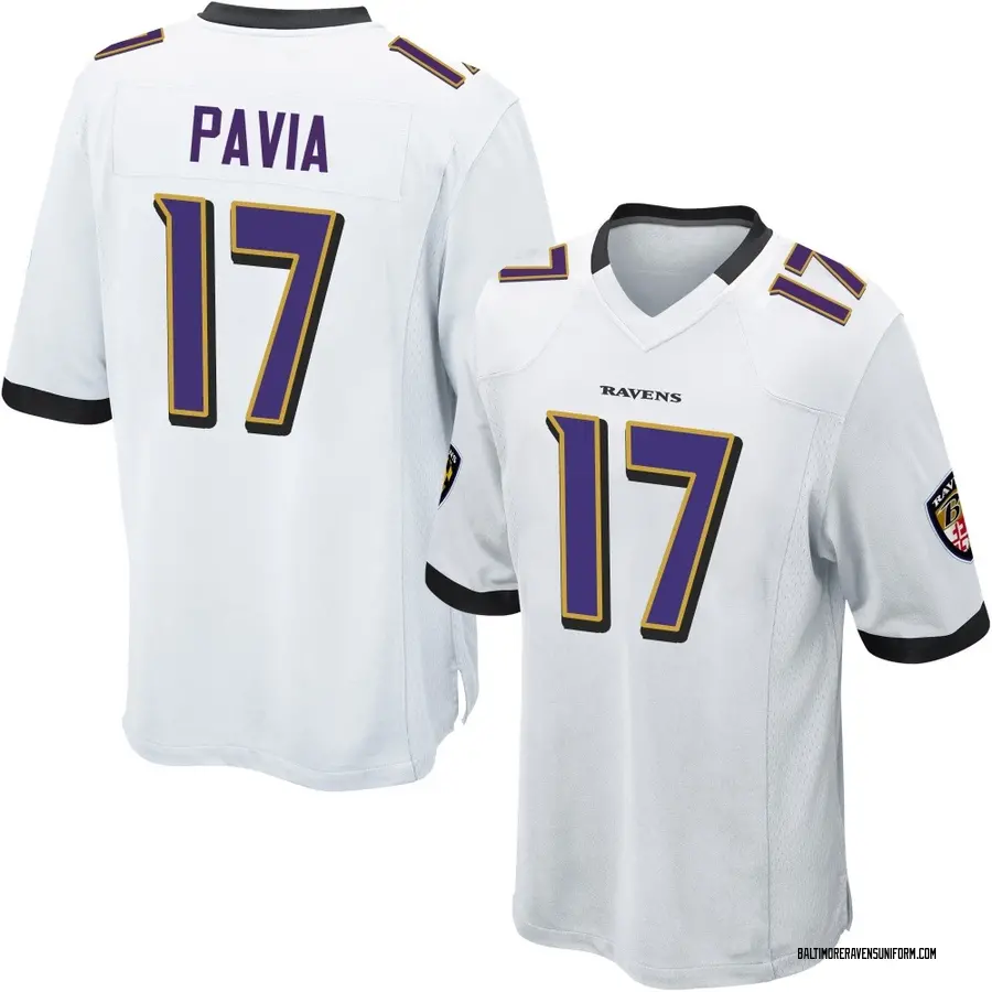 Nike Diego Pavia Baltimore Ravens Men's Game White Jersey