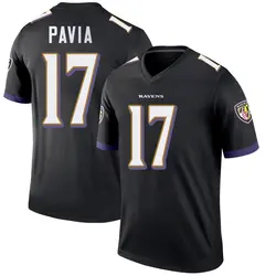 Nike Diego Pavia Baltimore Ravens Youth Legend Black Jersey