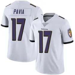 Nike Diego Pavia Baltimore Ravens Youth Limited White Vapor Untouchable Jersey
