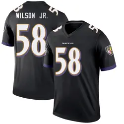 Nike Dion Wilson Jr. Baltimore Ravens Youth Legend Black Jersey