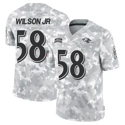 Nike Dion Wilson Jr. Baltimore Ravens Youth Limited Arctic Camo 2024 Salute to Service Jersey