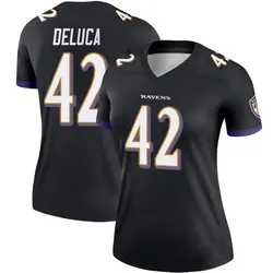 Nike Dominic DeLuca Baltimore Ravens Women's Legend Black Jersey