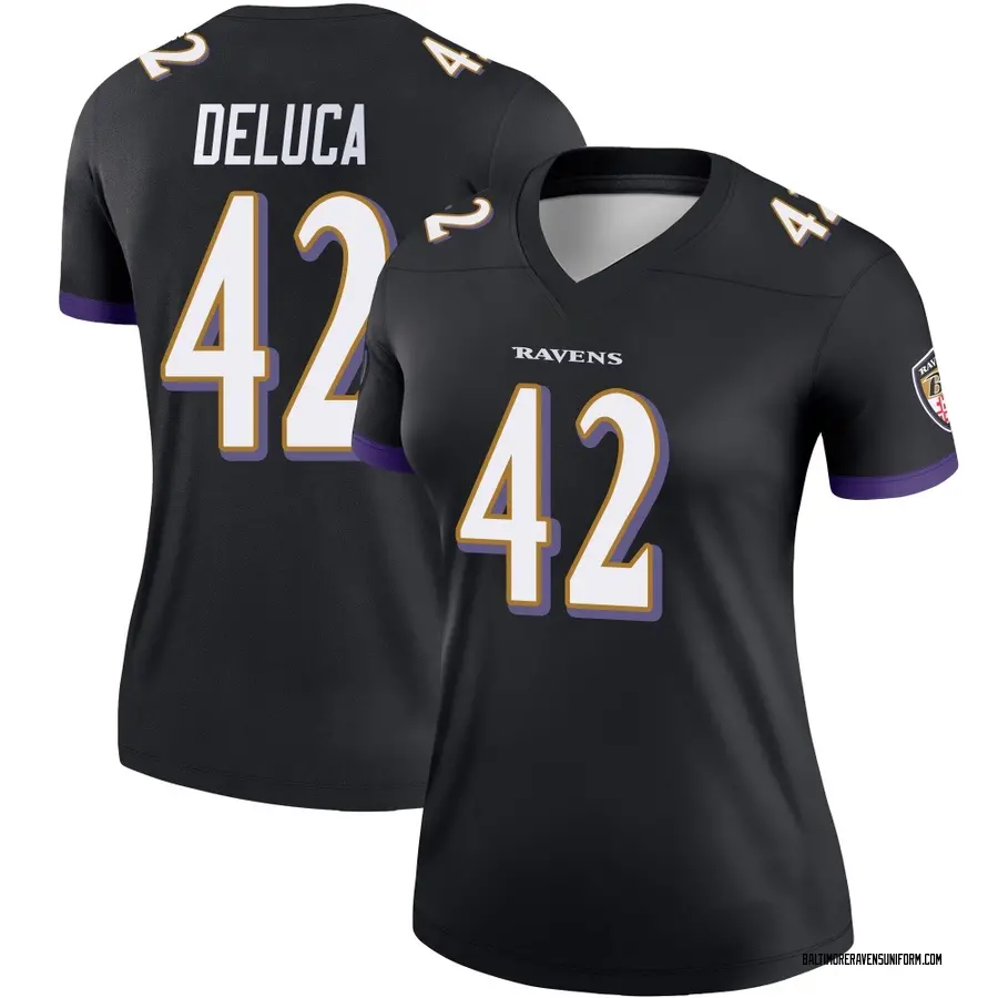 Nike Dominic DeLuca Baltimore Ravens Women's Legend Black Jersey