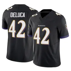 Nike Dominic DeLuca Baltimore Ravens Youth Limited Black Vapor F.U.S.E. Jersey