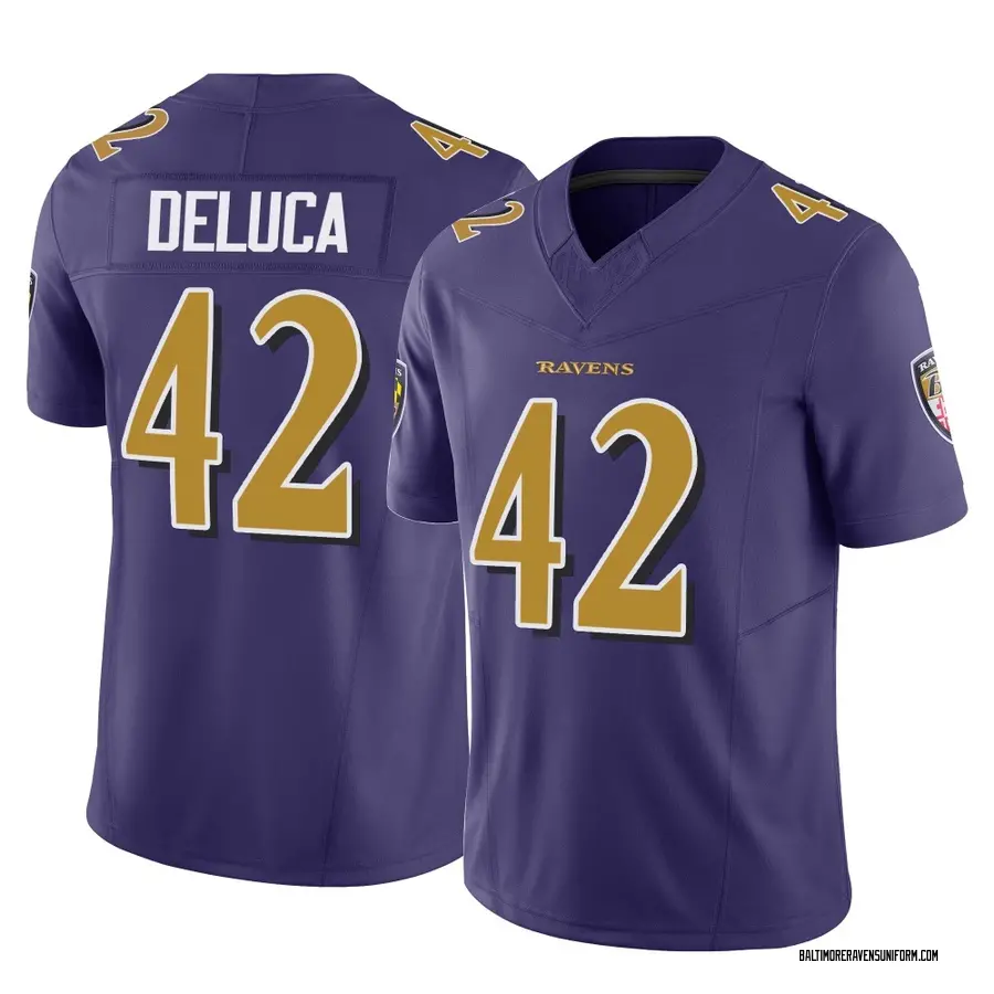 Nike Dominic DeLuca Baltimore Ravens Youth Limited Purple Vapor F.U.S.E. Jersey