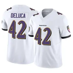 Nike Dominic DeLuca Baltimore Ravens Youth Limited White Vapor F.U.S.E. Jersey