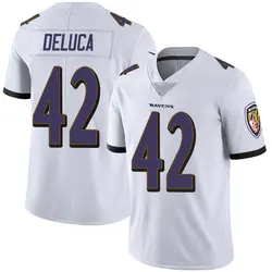 Nike Dominic DeLuca Baltimore Ravens Youth Limited White Vapor Untouchable Jersey