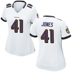 Nike Dre'Mont Jones Baltimore Ravens Women's Game White Jersey