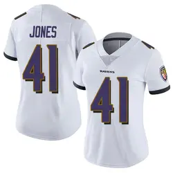 Nike Dre'Mont Jones Baltimore Ravens Women's Limited White Vapor Untouchable Jersey