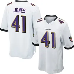 Nike Dre'Mont Jones Baltimore Ravens Youth Game White Jersey