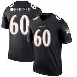 Nike Evan Beerntsen Baltimore Ravens Men's Legend Black Jersey