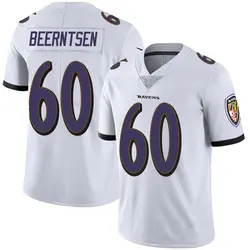 Nike Evan Beerntsen Baltimore Ravens Men's Limited White Vapor Untouchable Jersey