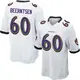 Nike Evan Beerntsen Baltimore Ravens Youth Game White Jersey