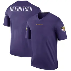 Nike Evan Beerntsen Baltimore Ravens Youth Legend Purple Color Rush Jersey