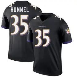 Nike Jacob Hummel Baltimore Ravens Men's Legend Black Jersey