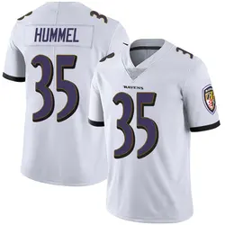 Nike Jacob Hummel Baltimore Ravens Men's Limited White Vapor Untouchable Jersey
