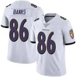 Nike Jahmal Banks Baltimore Ravens Men's Limited White Vapor Untouchable Jersey