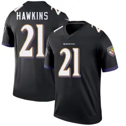Nike Jaylinn Hawkins Baltimore Ravens Men's Legend Black Jersey