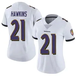Nike Jaylinn Hawkins Baltimore Ravens Women's Limited White Vapor Untouchable Jersey
