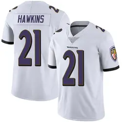 Nike Jaylinn Hawkins Baltimore Ravens Youth Limited White Vapor Untouchable Jersey