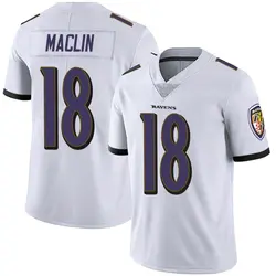 Nike Jeremy Maclin Baltimore Ravens Men's Limited White Vapor Untouchable Jersey