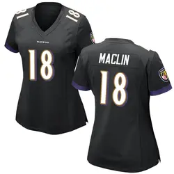 Nike Jeremy Maclin Baltimore Ravens Women's Game Black Jersey