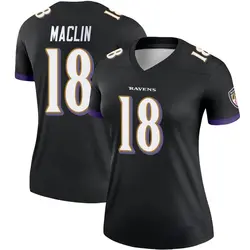 Nike Jeremy Maclin Baltimore Ravens Women's Legend Black Jersey