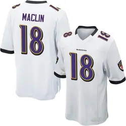 Nike Jeremy Maclin Baltimore Ravens Youth Game White Jersey