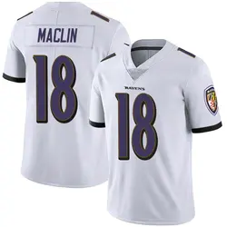 Nike Jeremy Maclin Baltimore Ravens Youth Limited White Vapor Untouchable Jersey