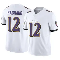Nike Joe Fagnano Baltimore Ravens Men's Limited White Vapor F.U.S.E. Jersey
