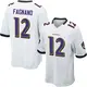 Nike Joe Fagnano Baltimore Ravens Youth Game White Jersey