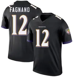 Nike Joe Fagnano Baltimore Ravens Youth Legend Black Jersey