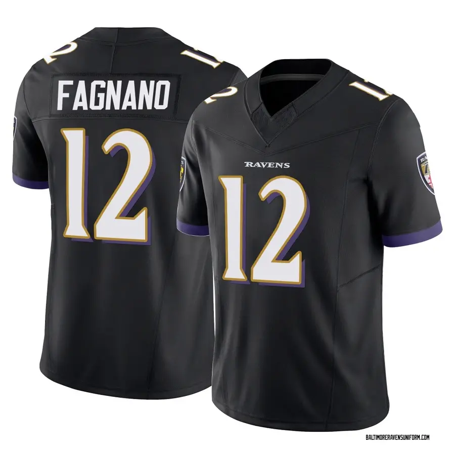 Nike Joe Fagnano Baltimore Ravens Youth Limited Black Vapor F.U.S.E. Jersey