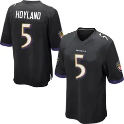 Nike John Hoyland Baltimore Ravens Youth Game Black Jersey