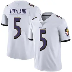 Nike John Hoyland Baltimore Ravens Youth Limited White Vapor Untouchable Jersey