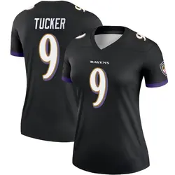 Justin Tucker Baltimore Ravens Women's Legend Black Jersey