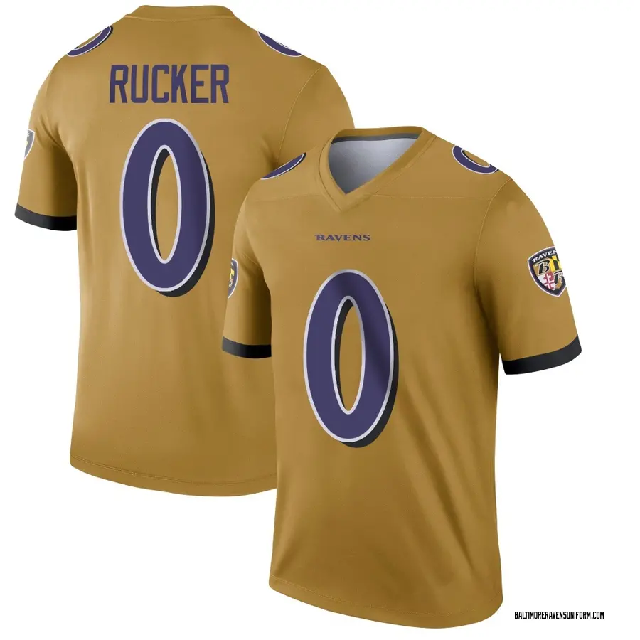 Nike Kaimon Rucker Baltimore Ravens Men's Legend Gold Inverted Jersey
