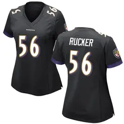 Nike Kaimon Rucker Baltimore Ravens Women's Game Black Jersey