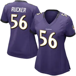 Nike Kaimon Rucker Baltimore Ravens Women's Limited Purple Team Color Vapor Untouchable Jersey