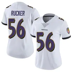 Nike Kaimon Rucker Baltimore Ravens Women's Limited White Vapor Untouchable Jersey