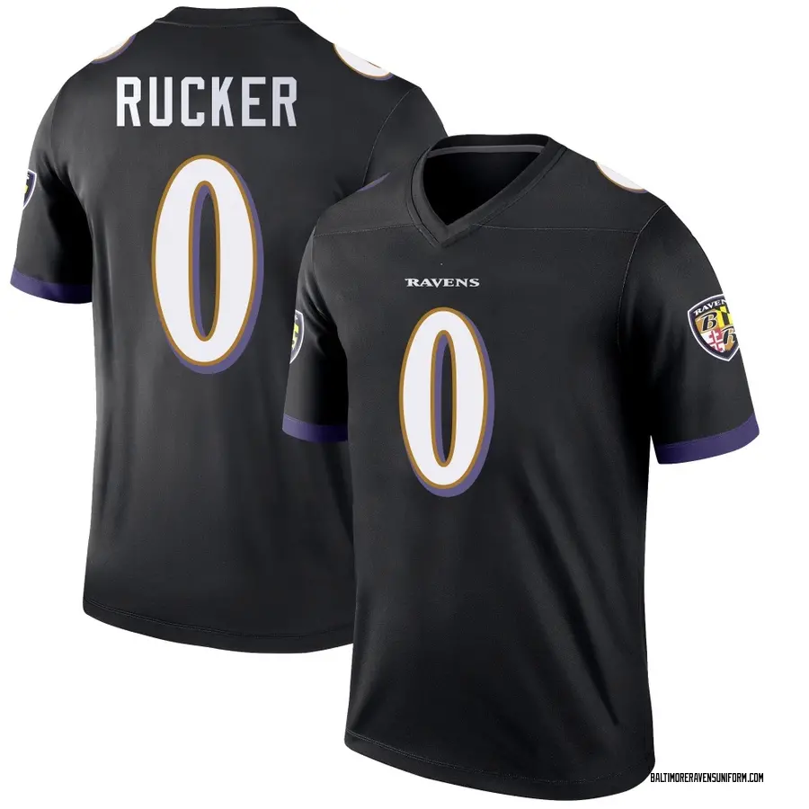 Nike Kaimon Rucker Baltimore Ravens Youth Legend Black Jersey